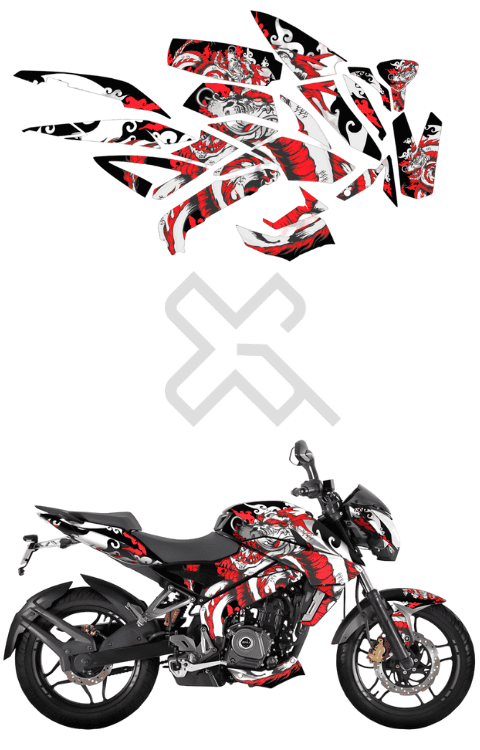 Pulsar NS 200 RW Dragon Edition Full Body Sticker